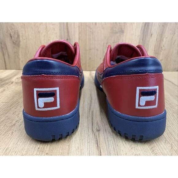 Fila Original Fitness Sneakers Mens 8 Red Navy White 90's Hip Hop 11F16LT-640 - Picture 7 of 16
